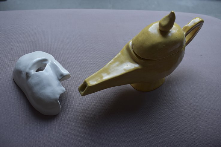 Mask and Lamp - Ceramis