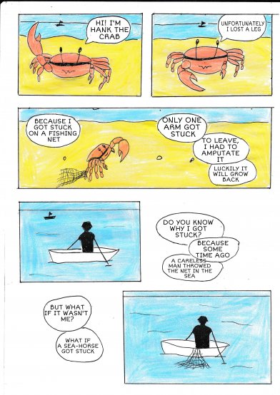 Hank the Crab talks about Ria Formosa's Pollution