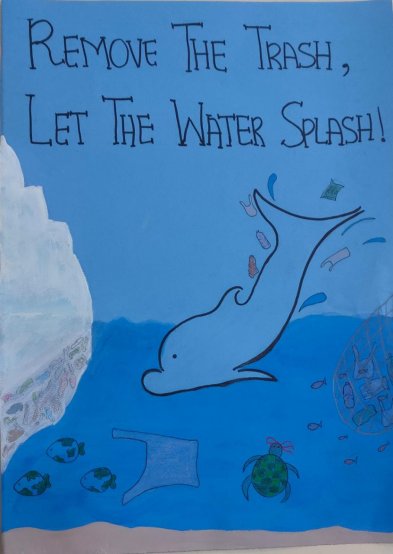 Remove the trash,Let the water splash!