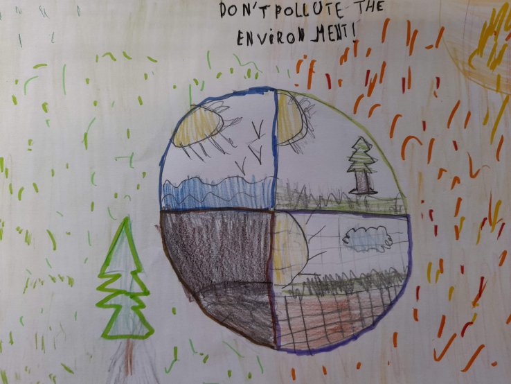 "Don't pollute the environment!"