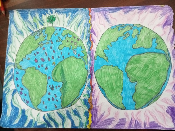 plastic waste on the earth