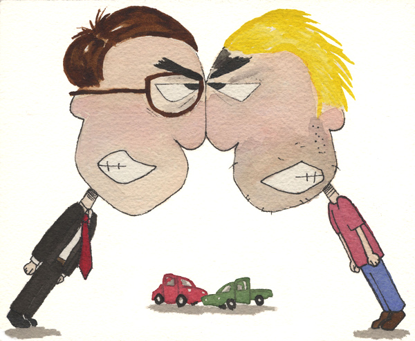 Road Rage- Spot Illustration