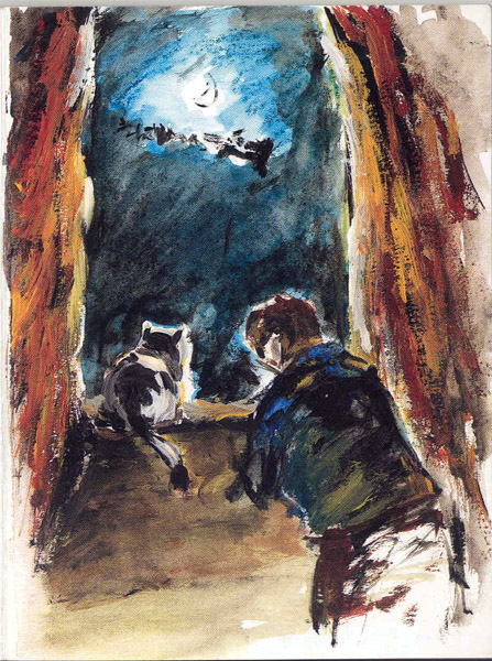 Cat and Moon