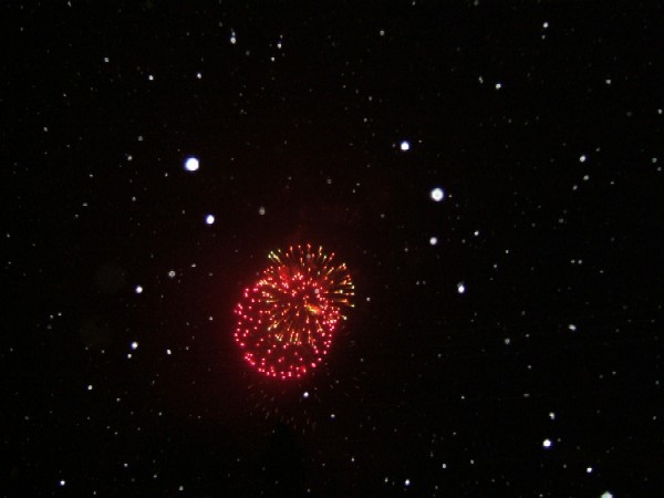 Fireworks in the Snow--Ouray, Colorado