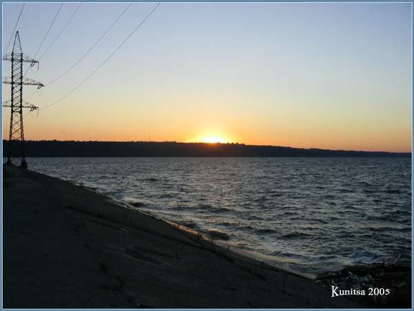 Sunset at the dam -2