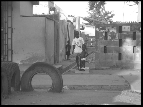 Child and Tire