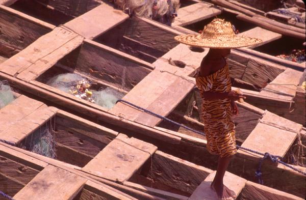 Small Girl on Pirogues