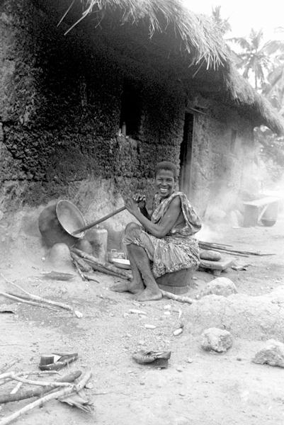 Cooking Banku in Ebuakwa