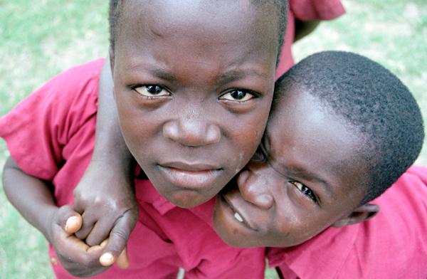 School Kids Near Cape-Coast