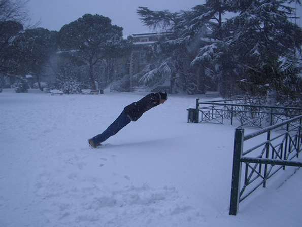 Falling Into Snow