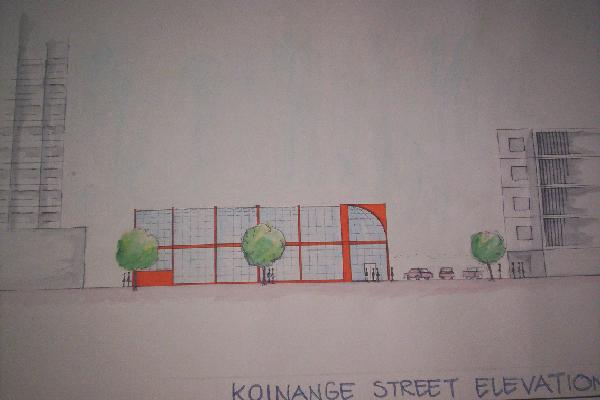 Restaurant Design: Koinange Street Elevation