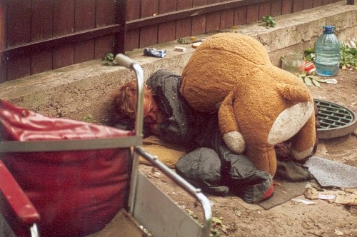 hug the homeless...