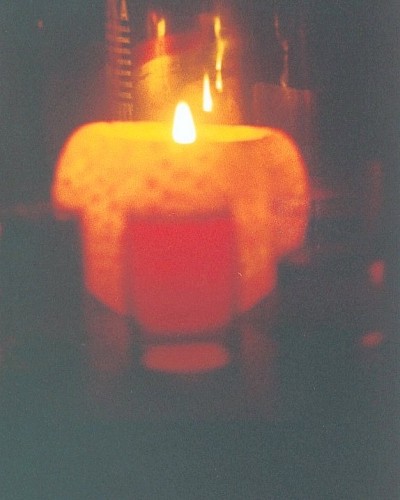 candle & cranberry vodka