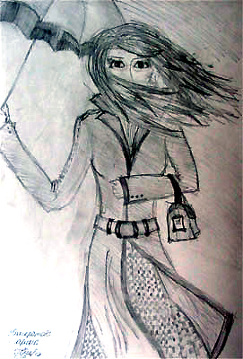Woman with an Umbrella