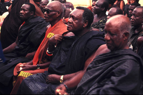 Village chiefs at funeral