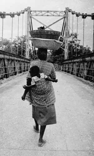 Border Woman on Bridge