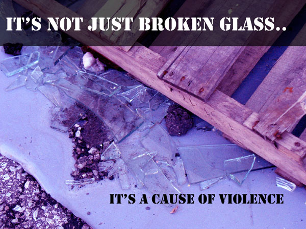 Broken Glass. Tré-Von