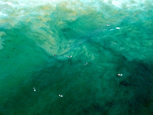 Aerial - Manly Beach Surfers 1 - Sydney, Australia, February 2003