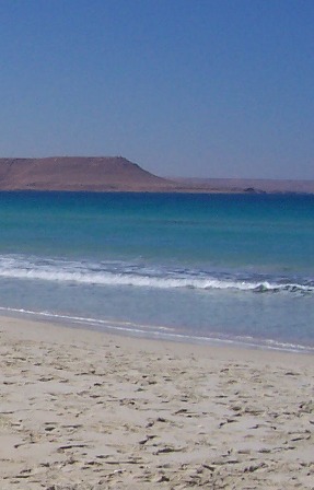The beach at El Salloum