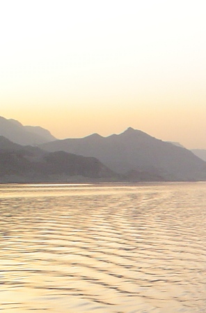 El Galalah mountains at sunset