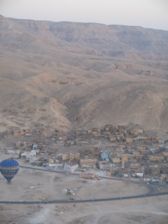 Aerial view of El-Qurnah
