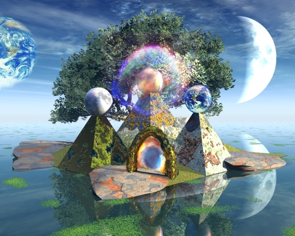 Mothership Gaia World Tree Island