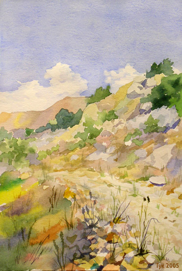 The mountain path