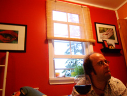 Pierre et son verre de vin