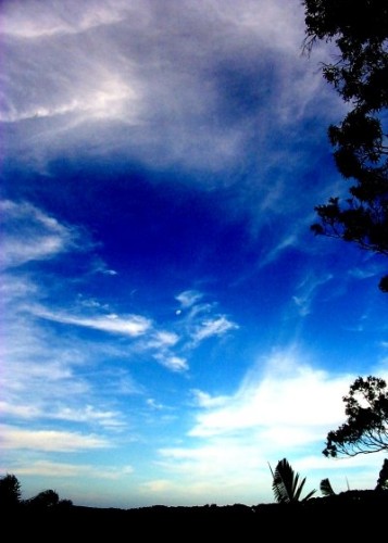 Moon & Blue Sky - Sydney, Australia, January 2002
