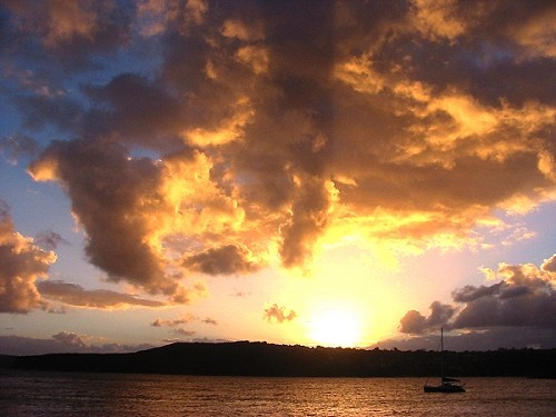 Manly Evening Fire 2 - Sydney, Australia, January 2003