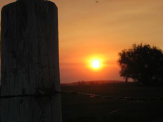 Sunset in the hills