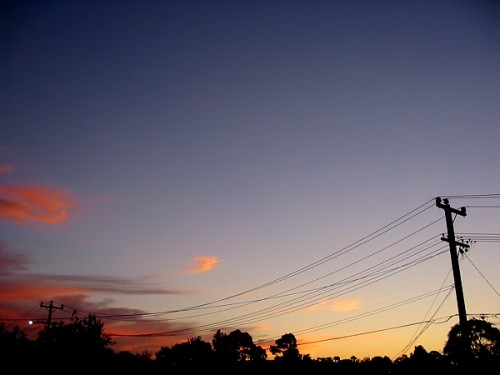 Orange Wisps and Wires - Melbourne, Australia, February 2003
