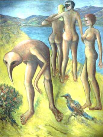 Bird-Man at the Beach