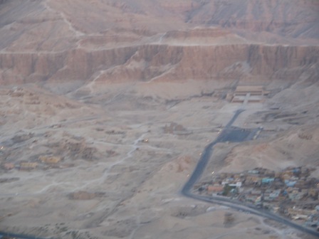 Aerial view of the Temple of Hatshepsut