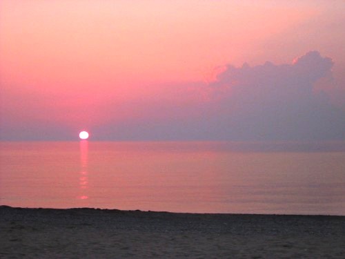 Lake Erie - Pink Sun 1 - Ontario, Canada July 2002