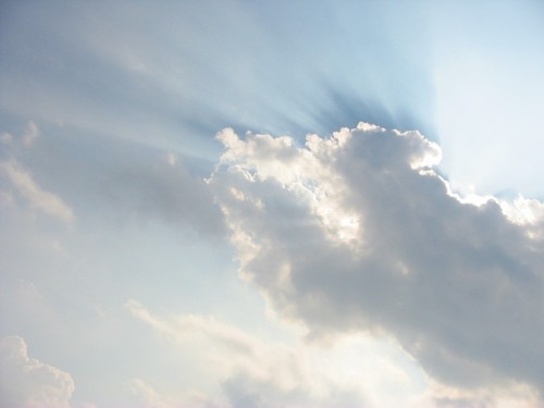 Lake Erie - Cloud and Rays 3 - Ontario, Canada, July 2002