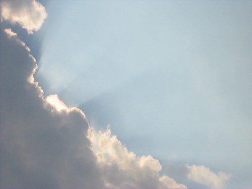 Lake Erie - Cloud and Rays 4 - Ontario, Canada, July 2002