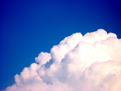 Lake Erie - Cloud and Blue Sky - Ontario, Canada, July 2002