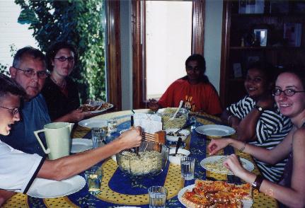 A spaghetti supper