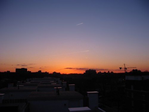 April Sunset - Toronto, Canada, April 2002