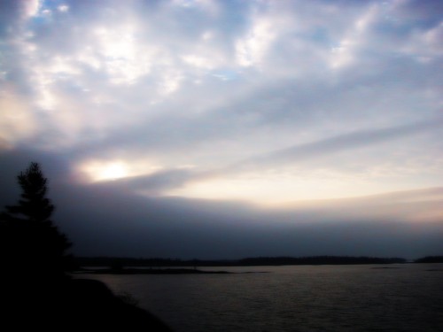 Cottage Dusk - Georgian Bay, Ontario, Canada, September 2001