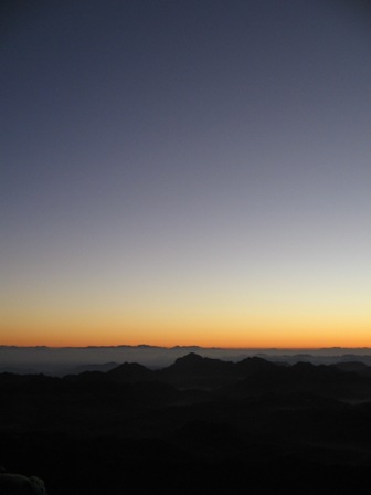 Sunrise from the peak of Mount Sinai I