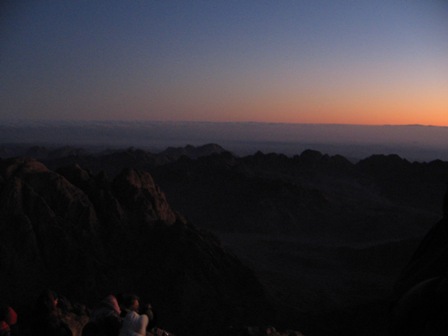 Sunrise from the peak of Mount Sinai III