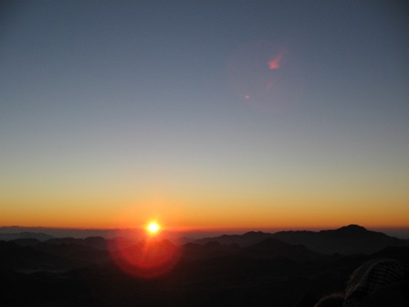 Sunrise from the peak of Mount Sinai V