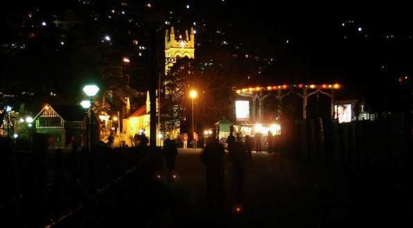 The Ridge at Night (Shimla)