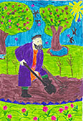 pictures sent by Uzbek students to Medford , USA for Global Exhibition of Art