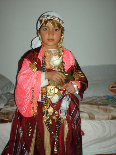 Traditional women clothes in Sfax, Tunisia