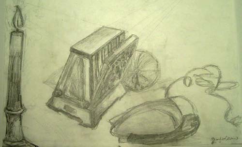 Toaster and Candle