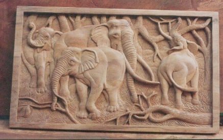 Elephants in action