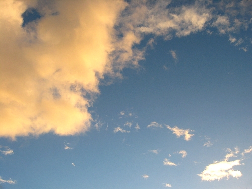 Pittwater Bay - Evening Sky, April 2003